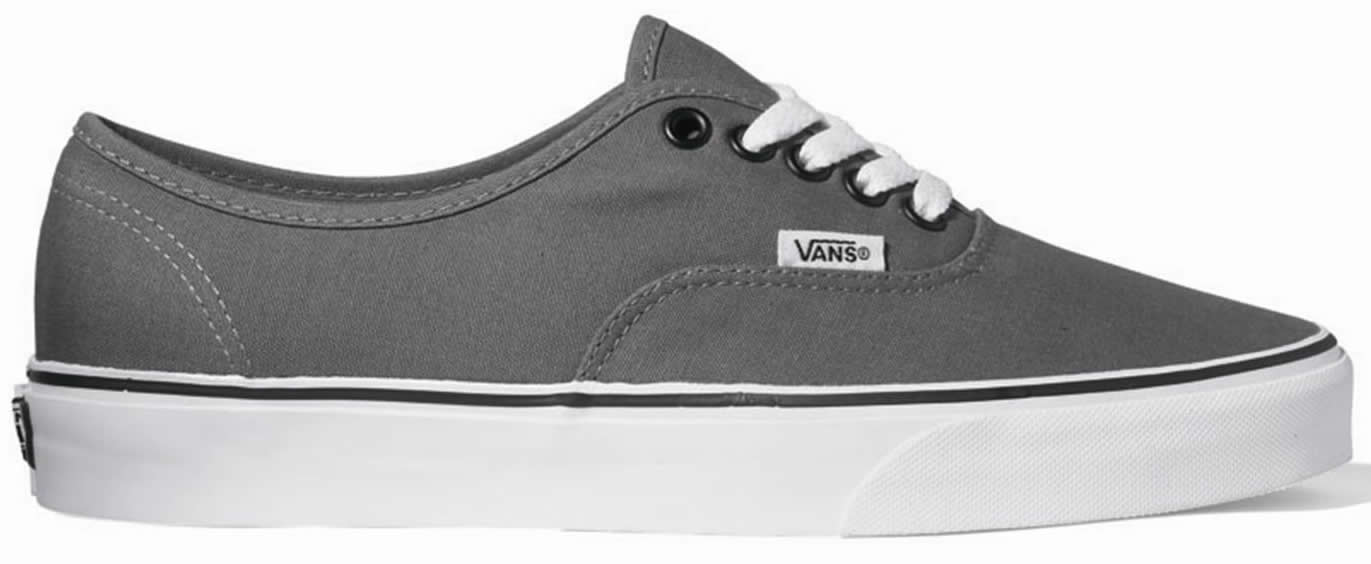 vans authentic pewter black